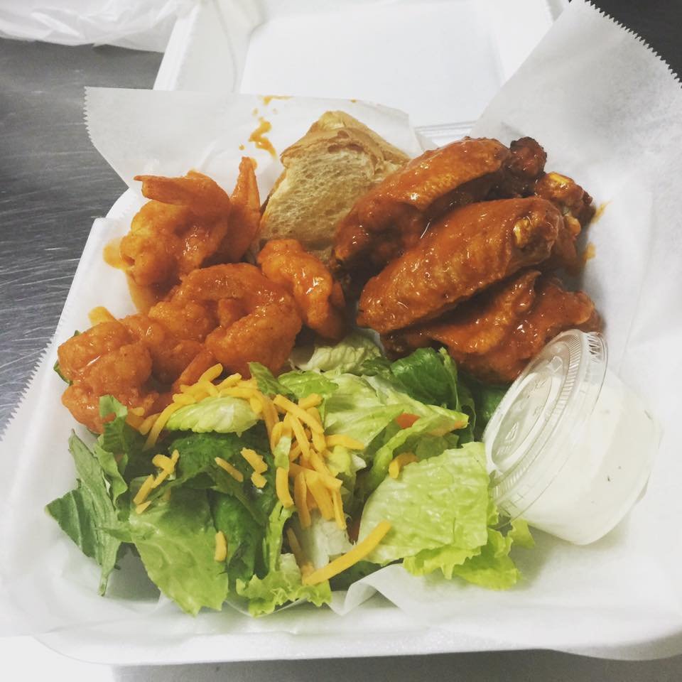 Wings and fries